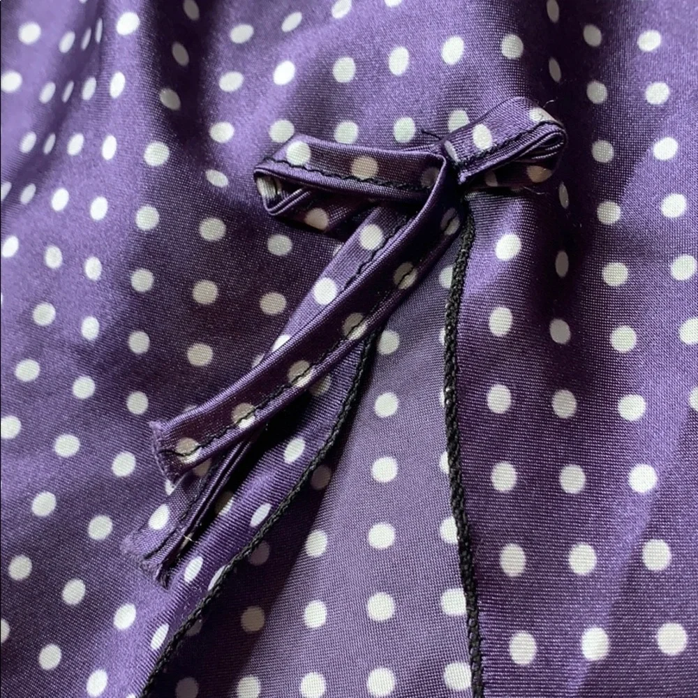 Vintage Bay 6 NY purple polka dot nightgown M - Picture 15 of 15